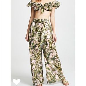 Suboo Palma ruffled crop top and palazzo pants
